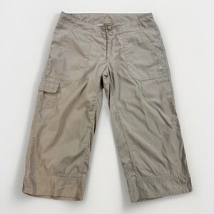 The North Face Women's Size 4 Tan Aphrodite Motion Cargo Capri Activewear Pants